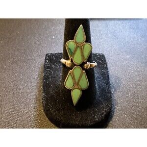 Tested Sterling Silver Native 925 Turquoise Ring Size 7